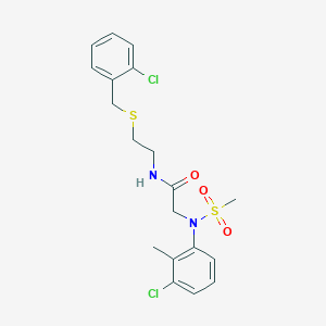 N~1~-{2-[(2-chlorobenzyl)thio]ethyl}-N~2~-(3-chloro-2-methylphenyl)-N~2~-(methylsulfonyl)glycinamide