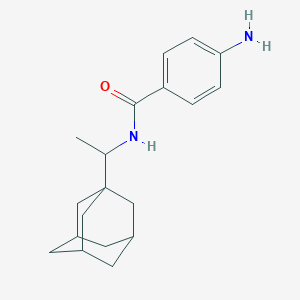 molecular formula C19H26N2O B5223653 N-[1-(1-adamantyl)ethyl]-4-aminobenzamide 