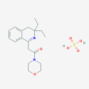 molecular formula C19H28N2O6S B5223663 3,3-diethyl-1-[2-(4-morpholinyl)-2-oxoethyl]-3,4-dihydroisoquinoline sulfate 