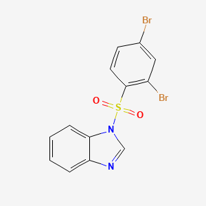 molecular formula C13H8Br2N2O2S B5223664 1-[(2,4-dibromophenyl)sulfonyl]-1H-benzimidazole CAS No. 5510-05-4