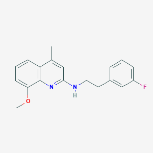 molecular formula C19H19FN2O B5223717 N-[2-(3-fluorophenyl)ethyl]-8-methoxy-4-methyl-2-quinolinamine 