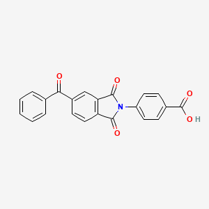 molecular formula C22H13NO5 B5223747 4-(5-benzoyl-1,3-dioxo-1,3-dihydro-2H-isoindol-2-yl)benzoic acid 