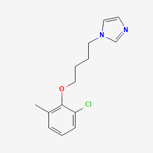 molecular formula C14H17ClN2O B5223778 1-[4-(2-chloro-6-methylphenoxy)butyl]-1H-imidazole 