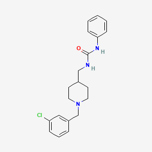 molecular formula C20H24ClN3O B5223799 N-{[1-(3-chlorobenzyl)-4-piperidinyl]methyl}-N'-phenylurea 