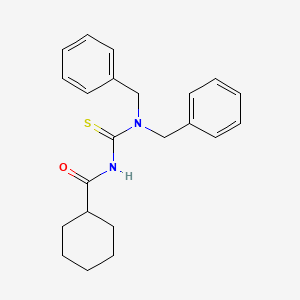 molecular formula C22H26N2OS B5223808 N-[(dibenzylamino)carbonothioyl]cyclohexanecarboxamide 