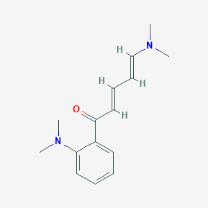 molecular formula C15H20N2O B5223859 5-(dimethylamino)-1-[2-(dimethylamino)phenyl]-2,4-pentadien-1-one 