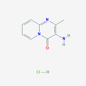 molecular formula C9H10ClN3O B5223903 3-amino-2-methyl-4H-pyrido[1,2-a]pyrimidin-4-one hydrochloride 