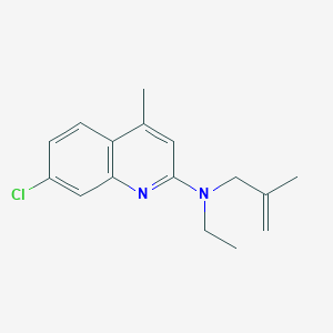 7-chloro-N-ethyl-4-methyl-N-(2-methyl-2-propen-1-yl)-2-quinolinamine