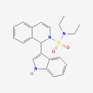molecular formula C21H23N3O2S B5224005 N,N-diethyl-1-(1H-indol-3-yl)-2(1H)-isoquinolinesulfonamide 