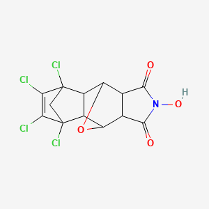molecular formula C13H9Cl4NO4 B5224046 3,4,5,6-tetrachloro-11-hydroxy-14-oxa-11-azapentacyclo[6.5.1.1~3,6~.0~2,7~.0~9,13~]pentadec-4-ene-10,12-dione 