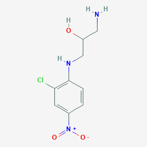 molecular formula C9H12ClN3O3 B5224081 1-amino-3-[(2-chloro-4-nitrophenyl)amino]-2-propanol 