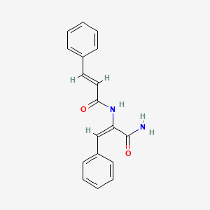 molecular formula C18H16N2O2 B5224088 2-(cinnamoylamino)-3-phenylacrylamide 