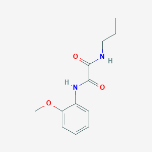 molecular formula C12H16N2O3 B5224100 N-(2-methoxyphenyl)-N'-propylethanediamide 