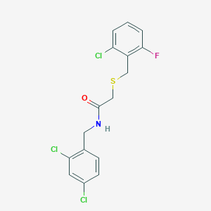 2-[(2-chloro-6-fluorobenzyl)thio]-N-(2,4-dichlorobenzyl)acetamide