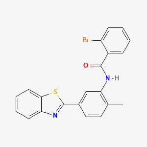 N-[5-(1,3-benzothiazol-2-yl)-2-methylphenyl]-2-bromobenzamide