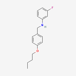 molecular formula C17H20FNO B5224127 (4-butoxybenzyl)(3-fluorophenyl)amine 