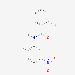 molecular formula C13H8BrFN2O3 B5224138 2-bromo-N-(2-fluoro-5-nitrophenyl)benzamide 