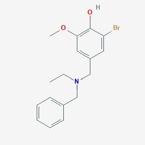 molecular formula C17H20BrNO2 B5224185 4-{[benzyl(ethyl)amino]methyl}-2-bromo-6-methoxyphenol 