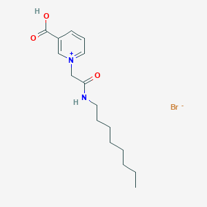 1-[2-(Octylamino)-2-oxoethyl]pyridin-1-ium-3-carboxylic acid;bromide