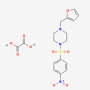 molecular formula C17H19N3O9S B5224193 1-(2-furylmethyl)-4-[(4-nitrophenyl)sulfonyl]piperazine oxalate 