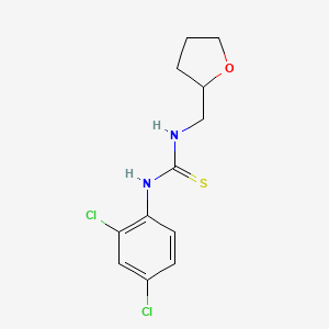 molecular formula C12H14Cl2N2OS B5224222 N-(2,4-dichlorophenyl)-N'-(tetrahydro-2-furanylmethyl)thiourea 