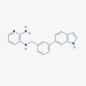 molecular formula C20H18N4 B522426 N~3~-[3-(1h-Indol-6-Yl)benzyl]pyridine-2,3-Diamine 