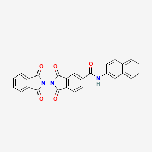 molecular formula C27H15N3O5 B5224279 N-2-naphthyl-1,1',3,3'-tetraoxo-1,1',3,3'-tetrahydro-2,2'-biisoindole-5-carboxamide 