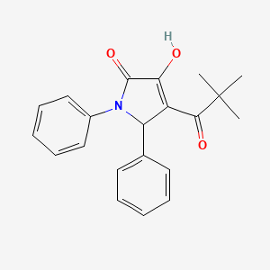 4-(2,2-dimethylpropanoyl)-3-hydroxy-1,5-diphenyl-1,5-dihydro-2H-pyrrol-2-one