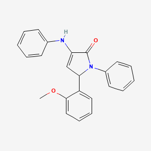 3-anilino-5-(2-methoxyphenyl)-1-phenyl-1,5-dihydro-2H-pyrrol-2-one