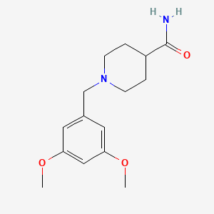 molecular formula C15H22N2O3 B5224325 1-(3,5-dimethoxybenzyl)-4-piperidinecarboxamide 