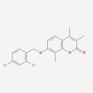 7-[(2,4-dichlorobenzyl)oxy]-3,4,8-trimethyl-2H-chromen-2-one