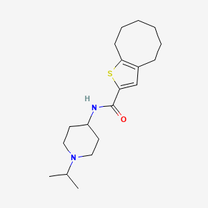 N-(1-isopropyl-4-piperidinyl)-4,5,6,7,8,9-hexahydrocycloocta[b]thiophene-2-carboxamide