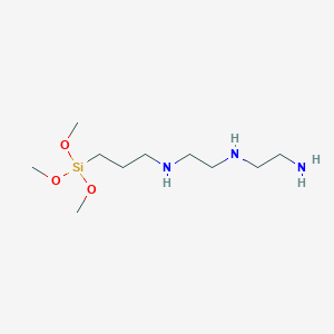 molecular formula C10H27N3O3Si B052244 N1-(2-Aminoethyl)-N2-(3-(trimethoxysilyl)propyl)ethane-1,2-diamine CAS No. 35141-30-1