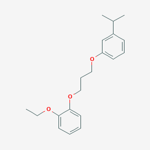 molecular formula C20H26O3 B5224417 1-ethoxy-2-[3-(3-isopropylphenoxy)propoxy]benzene 