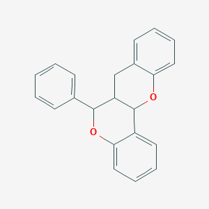 molecular formula C22H18O2 B5224436 6-phenyl-6a,12a-dihydro-6H,7H-chromeno[4,3-b]chromene 