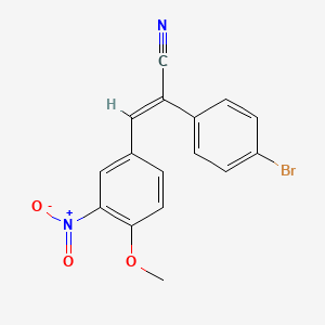 2-(4-bromophenyl)-3-(4-methoxy-3-nitrophenyl)acrylonitrile