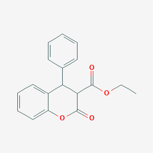 molecular formula C18H16O4 B5224516 ethyl 2-oxo-4-phenyl-3-chromanecarboxylate 