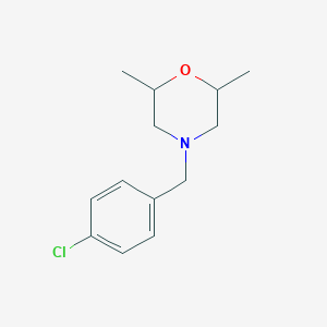 molecular formula C13H18ClNO B5224529 4-(4-chlorobenzyl)-2,6-dimethylmorpholine 