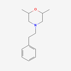 molecular formula C14H21NO B5224549 2,6-dimethyl-4-(2-phenylethyl)morpholine 