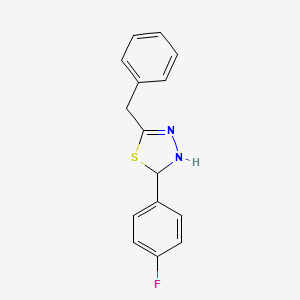 5-benzyl-2-(4-fluorophenyl)-2,3-dihydro-1,3,4-thiadiazole