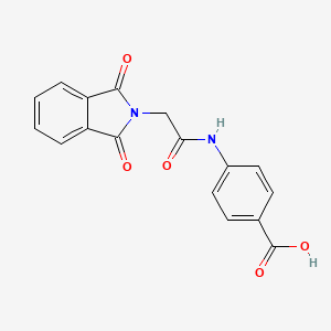 molecular formula C17H12N2O5 B5224609 4-{[(1,3-dioxo-1,3-dihydro-2H-isoindol-2-yl)acetyl]amino}benzoic acid 