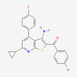 [3-amino-6-cyclopropyl-4-(4-fluorophenyl)thieno[2,3-b]pyridin-2-yl](4-bromophenyl)methanone