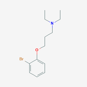 molecular formula C13H20BrNO B5224630 3-(2-bromophenoxy)-N,N-diethyl-1-propanamine 