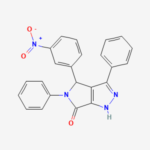 4-(3-nitrophenyl)-3,5-diphenyl-4,5-dihydropyrrolo[3,4-c]pyrazol-6(1H)-one