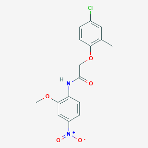 molecular formula C16H15ClN2O5 B5224760 2-(4-chloro-2-methylphenoxy)-N-(2-methoxy-4-nitrophenyl)acetamide 