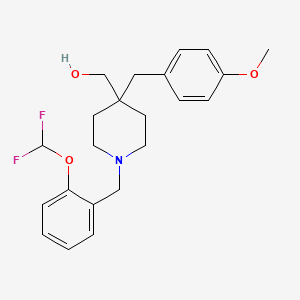 [1-[2-(difluoromethoxy)benzyl]-4-(4-methoxybenzyl)-4-piperidinyl]methanol