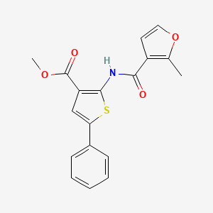molecular formula C18H15NO4S B5224800 methyl 2-[(2-methyl-3-furoyl)amino]-5-phenyl-3-thiophenecarboxylate 