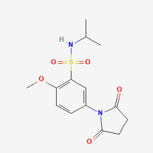 5-(2,5-dioxo-1-pyrrolidinyl)-N-isopropyl-2-methoxybenzenesulfonamide