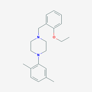 1-(2,5-dimethylphenyl)-4-(2-ethoxybenzyl)piperazine