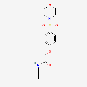 N-(tert-butyl)-2-[4-(4-morpholinylsulfonyl)phenoxy]acetamide